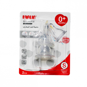 Farlin AC-21011 S Standard Neck Nipple 0M+ 2 Pieces