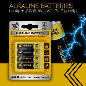 Wbm Alkaline AAA 4s