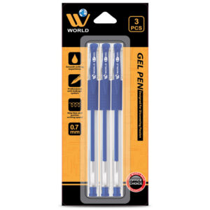 Wbm Gel Pen Blue color 3s