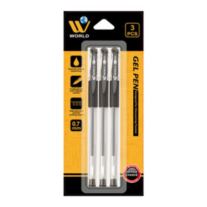 Wbm Gel Pen Black color 3s