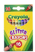 Crayons Glitter 12s 9mm Gf