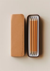 Pencil Box W Eraser Gold Fish