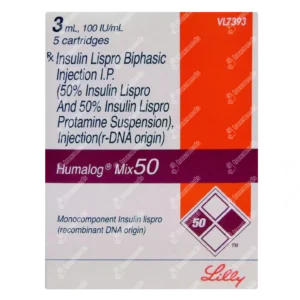 Humalog Mix50 Cartridges Box