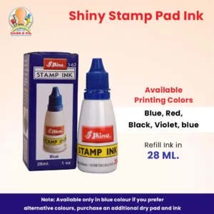 Stamp Ink Black Shiny