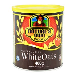 Natures White Oats 400g Tin