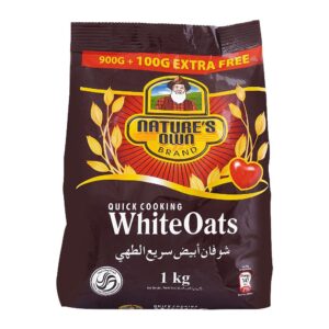 Natures White Oats. 1kg Pouch