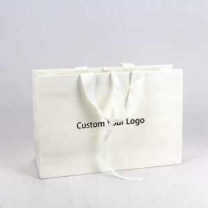 Gift Bag White Card Style XL