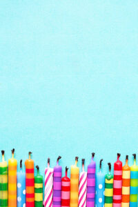 Birthday Candle Colorful