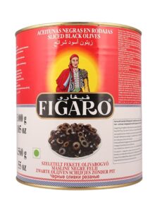 Figaro Sliced Black Olives 180/340g