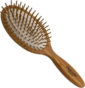 Hair Brush Oval Pin