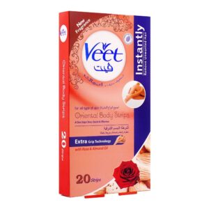 Veet Body Strips 20s Rose&Almond Oil