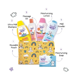 Butterfly Baby Gift Pouch lemon