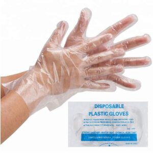 Disposible gloves (plastic)