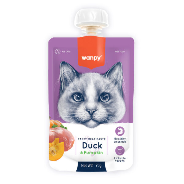 NOSKU_wanpy-cat-paste-duck-pumpkin-90g NOSKU_wanpy-cat-paste-duck-pumpkin-90g