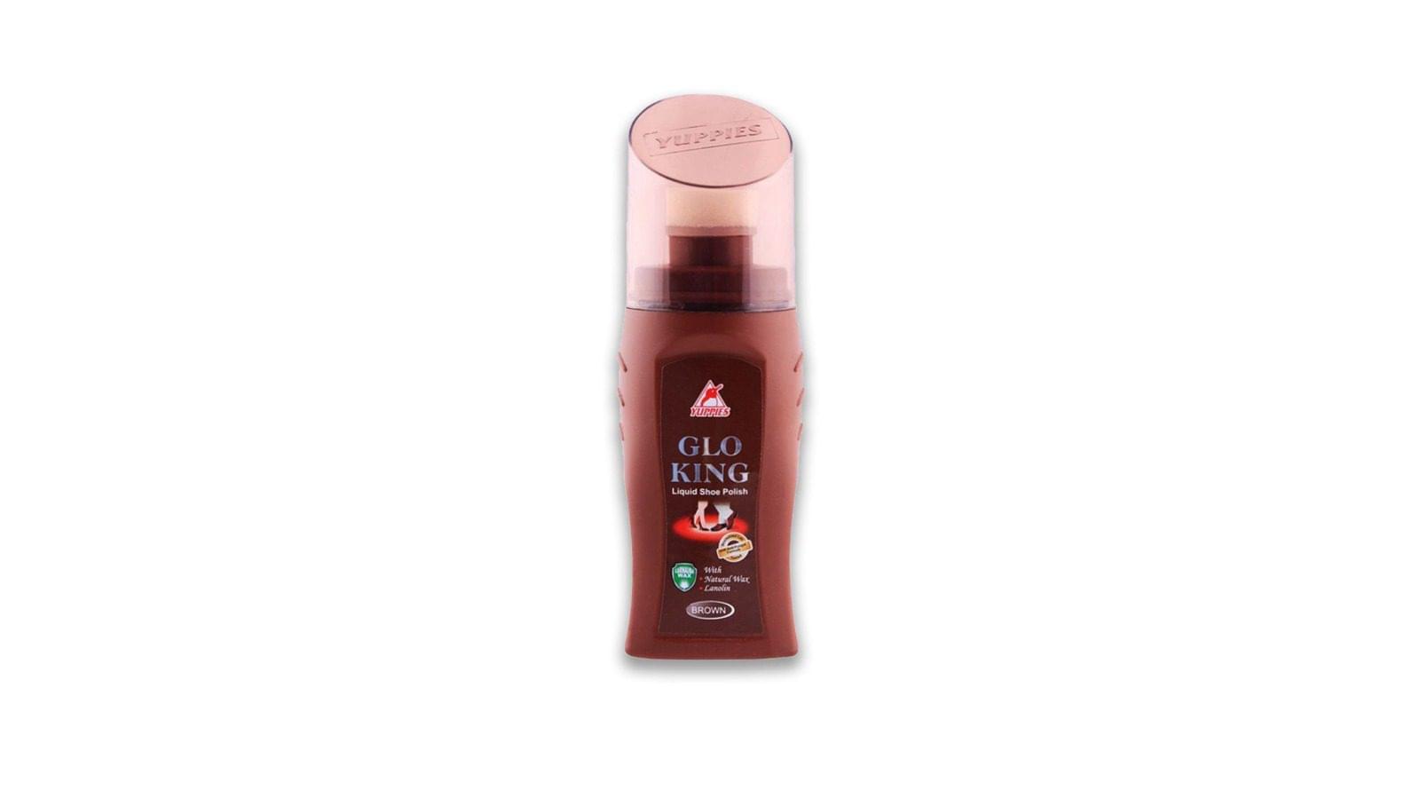 Yuppies Glo King Liquid Shoe Polish Brown 75ml