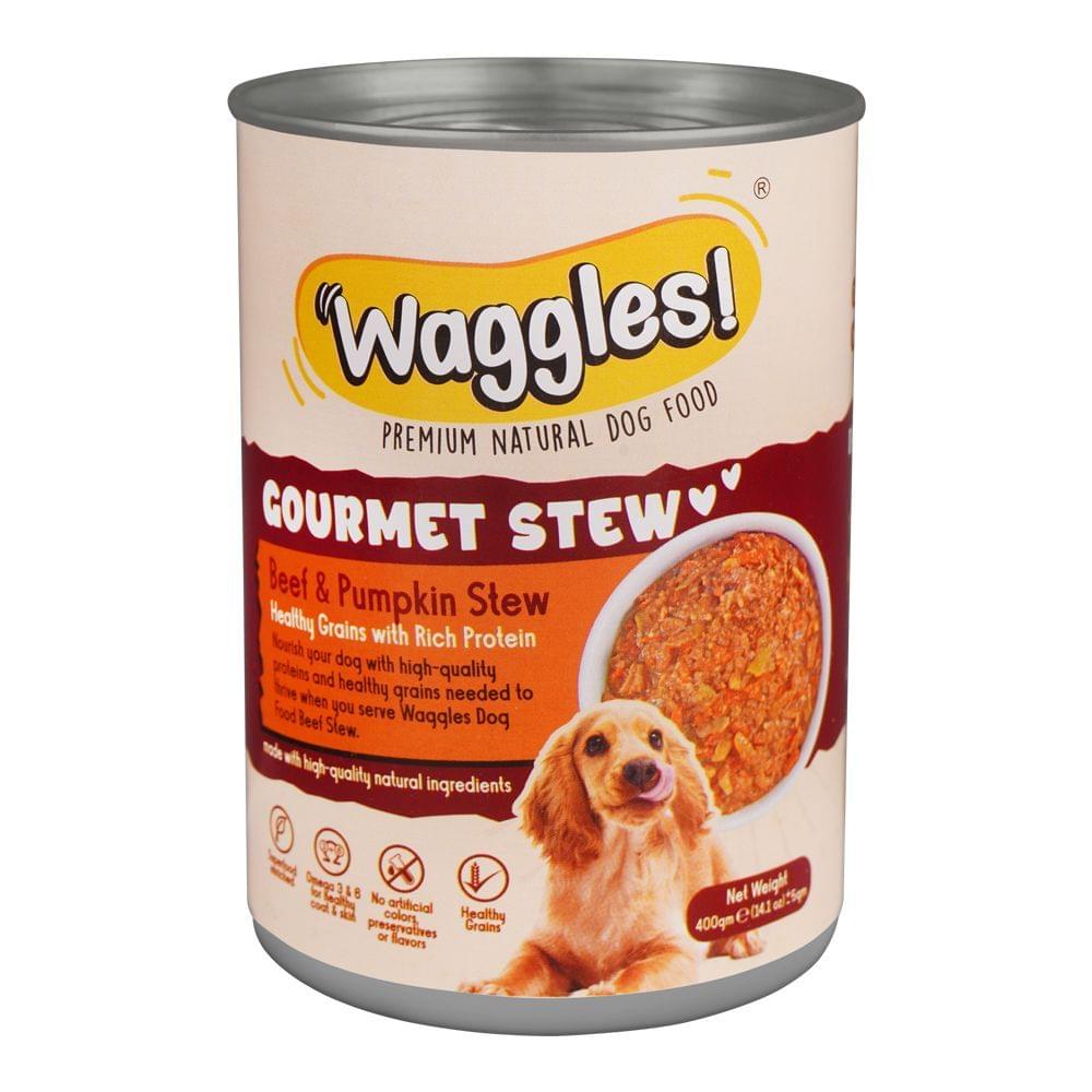 Waggles Gourmet Stew Beef & Pumpkin Stew Tin 400g