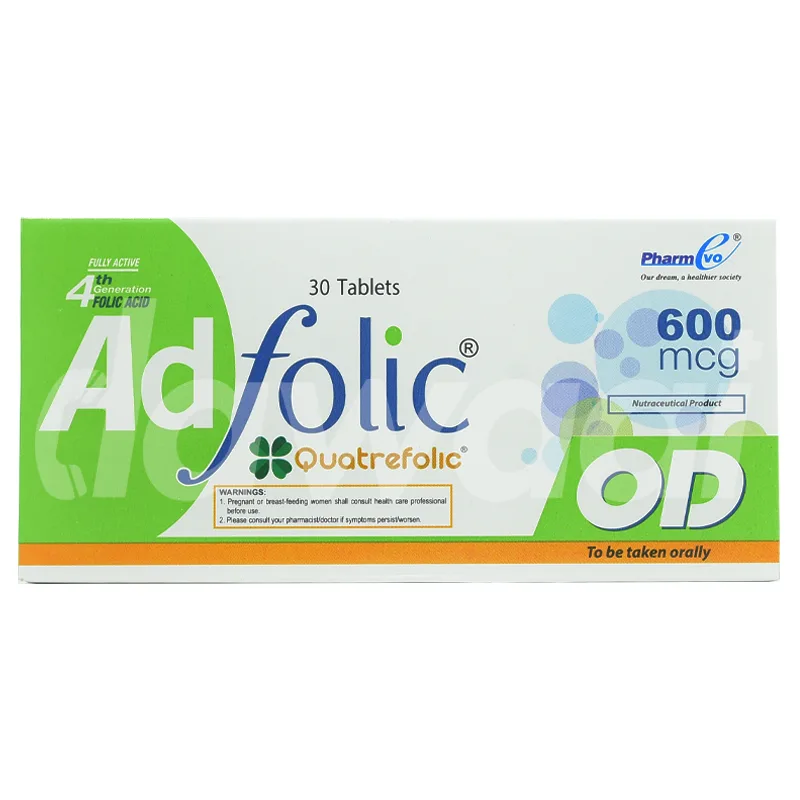Ad Folic OD 600mcg 1 Strip X 10 Tablets