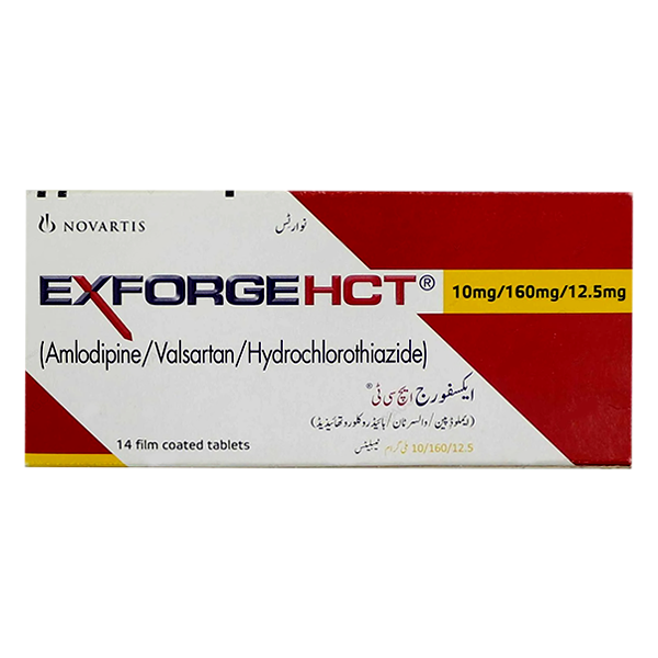 Exforge HCT 14 Tablets x 10 / 160 / 12.5mg