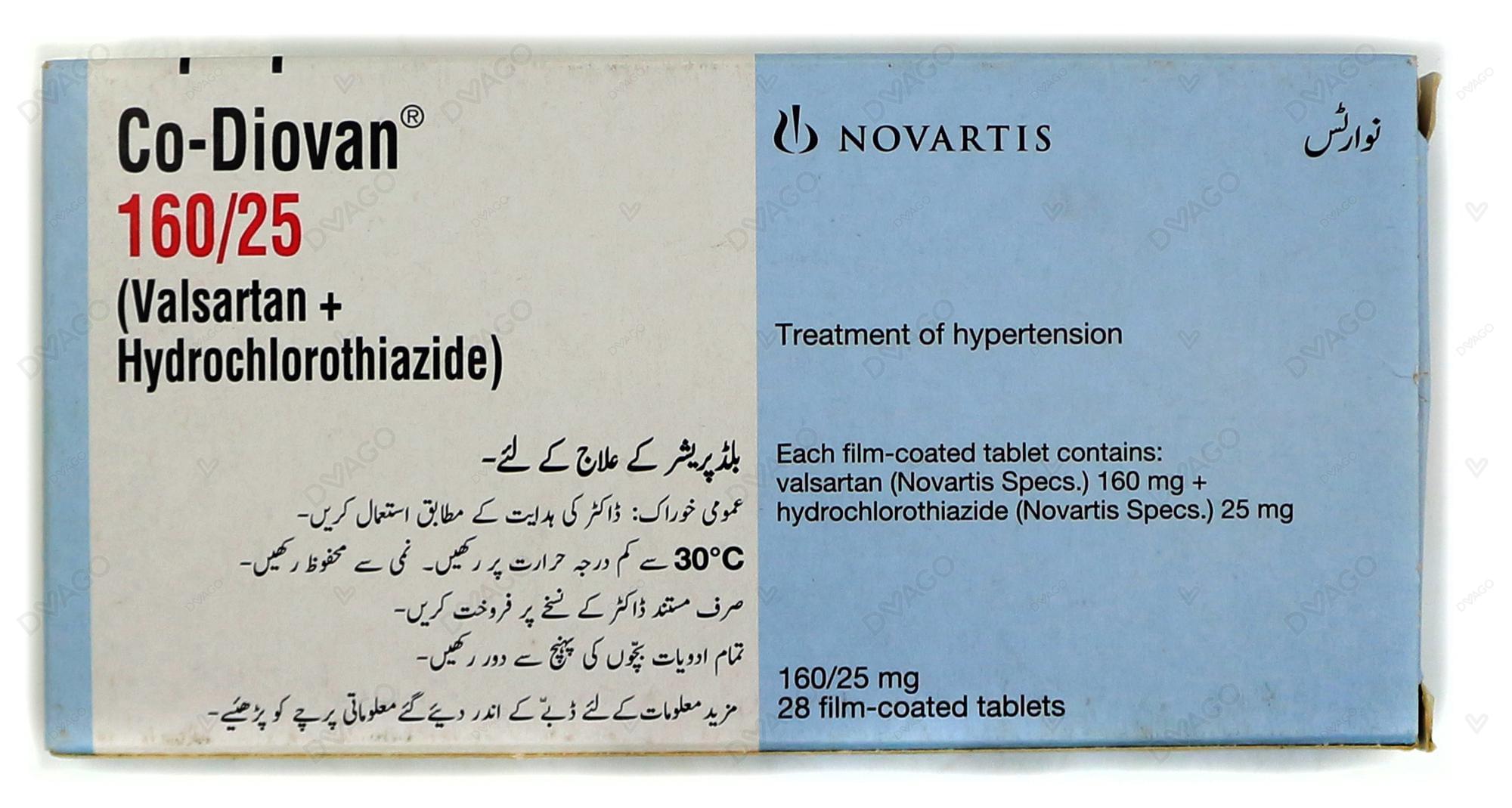 Co Diovan 160mg /25mg 28 Tablets