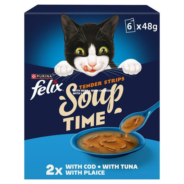 Felix Soup Strips Cod Tuna Plaice 48g