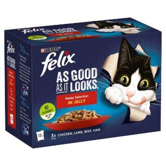 Felix Meaty Jelly 12 Sachets