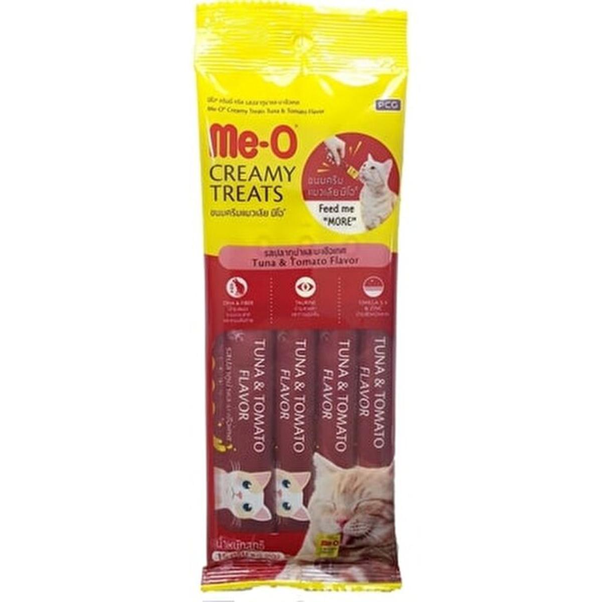 Me-O Creamy Treats Tuna and Tomato Flavour 4 x 15g