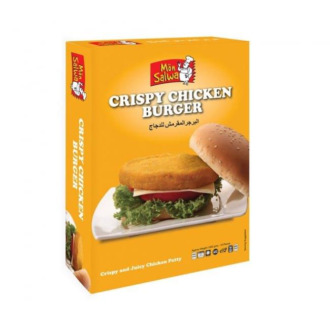 Mon Salwa Crispy Chicken Burger Poly Pack (18 Pieces) 990g
