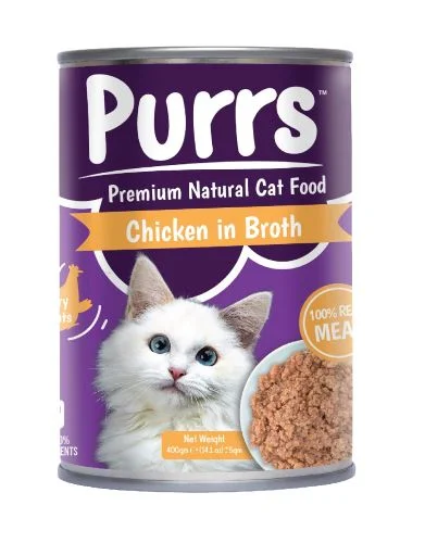Purrs Chicken in Broth 400g