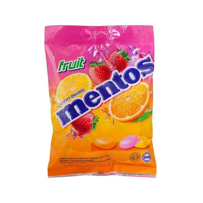 Mentos Mix Fruit Candy Bag 135g