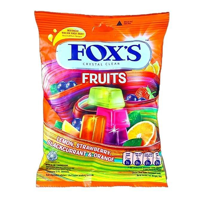 Fox's Crystal Clear Fruits Candy Bag 90g